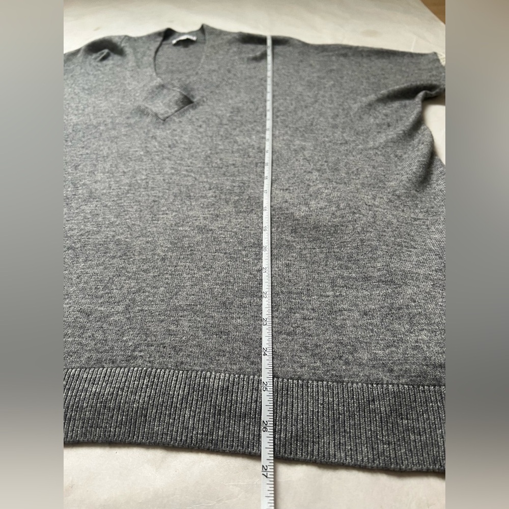 Claudie Pierlot Mania Women Sweater Pullover Wool Cashmere Gray M Quiet Luxury - Picture 5 of 8